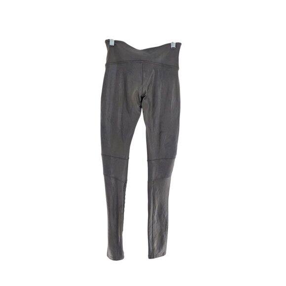 SPANX‎ Faux Leather Moto Legging in Gunmetal size S - Picture 1 of 7